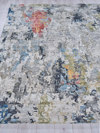 Audrina Silver/Grey/Coffee Artist's Area Rug