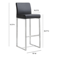 Moriah Black Steel Barstools (Set of 2) - Luxury Living Collection