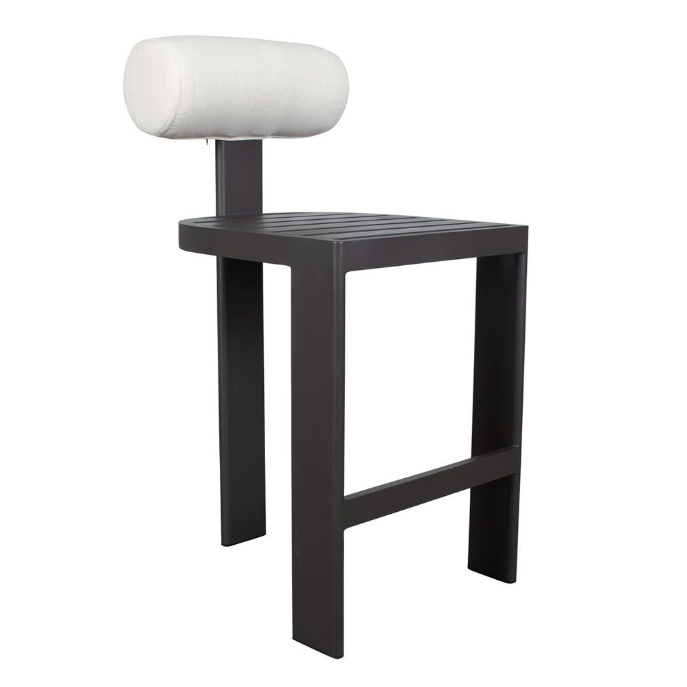Verah White Outdoor Bar Stool