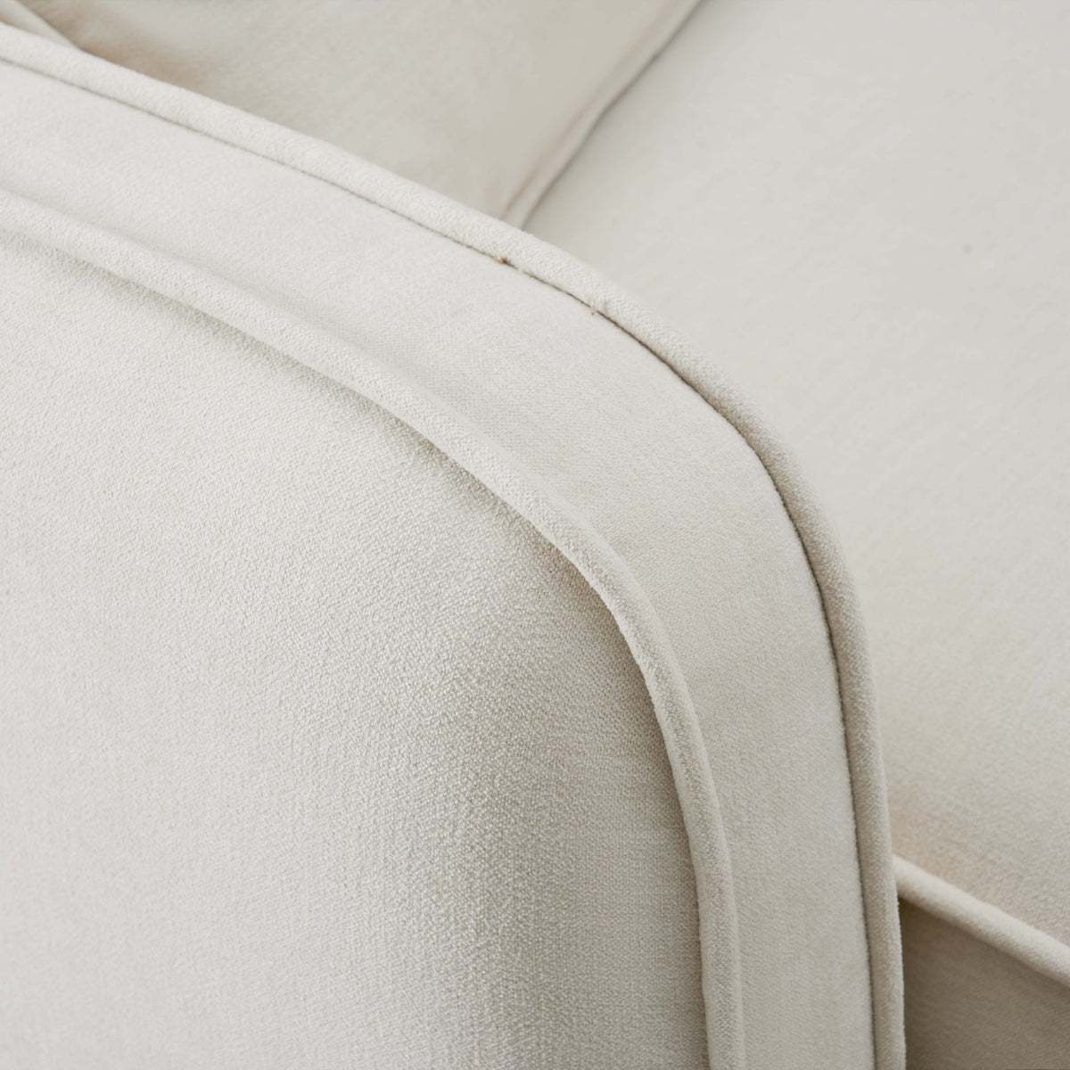 Travie 111.9" Sand Upcycled Performance Linen 4-Piece Modular Sectional