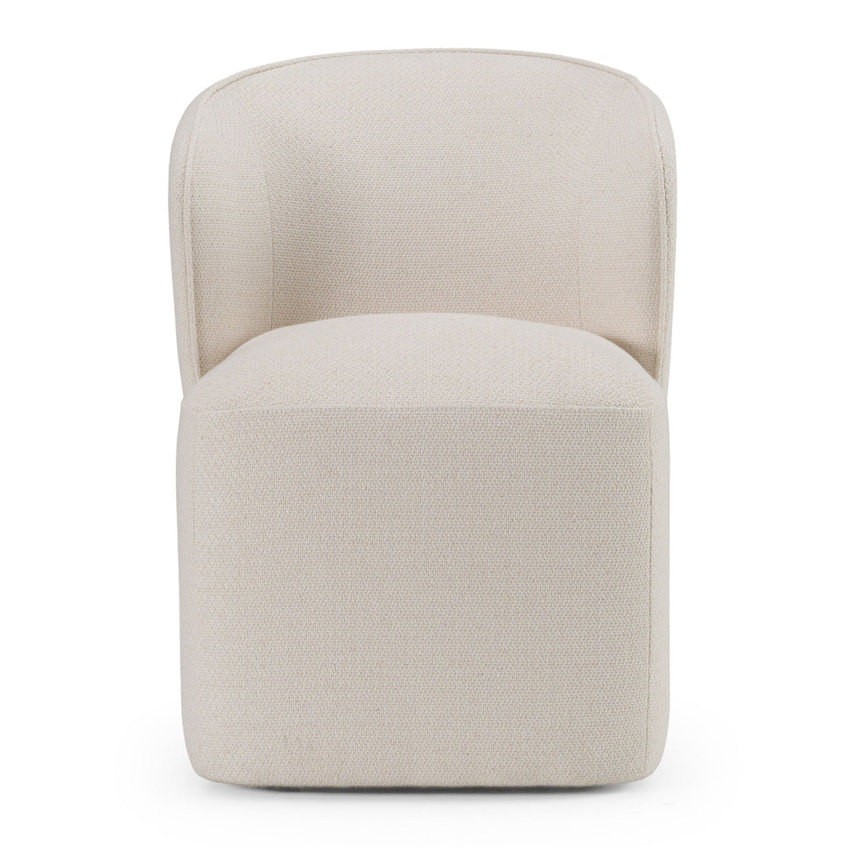 Cassandra Modern Beige Swivel Dining Chair