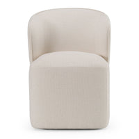 Cassandra Modern Beige Swivel Dining Chair
