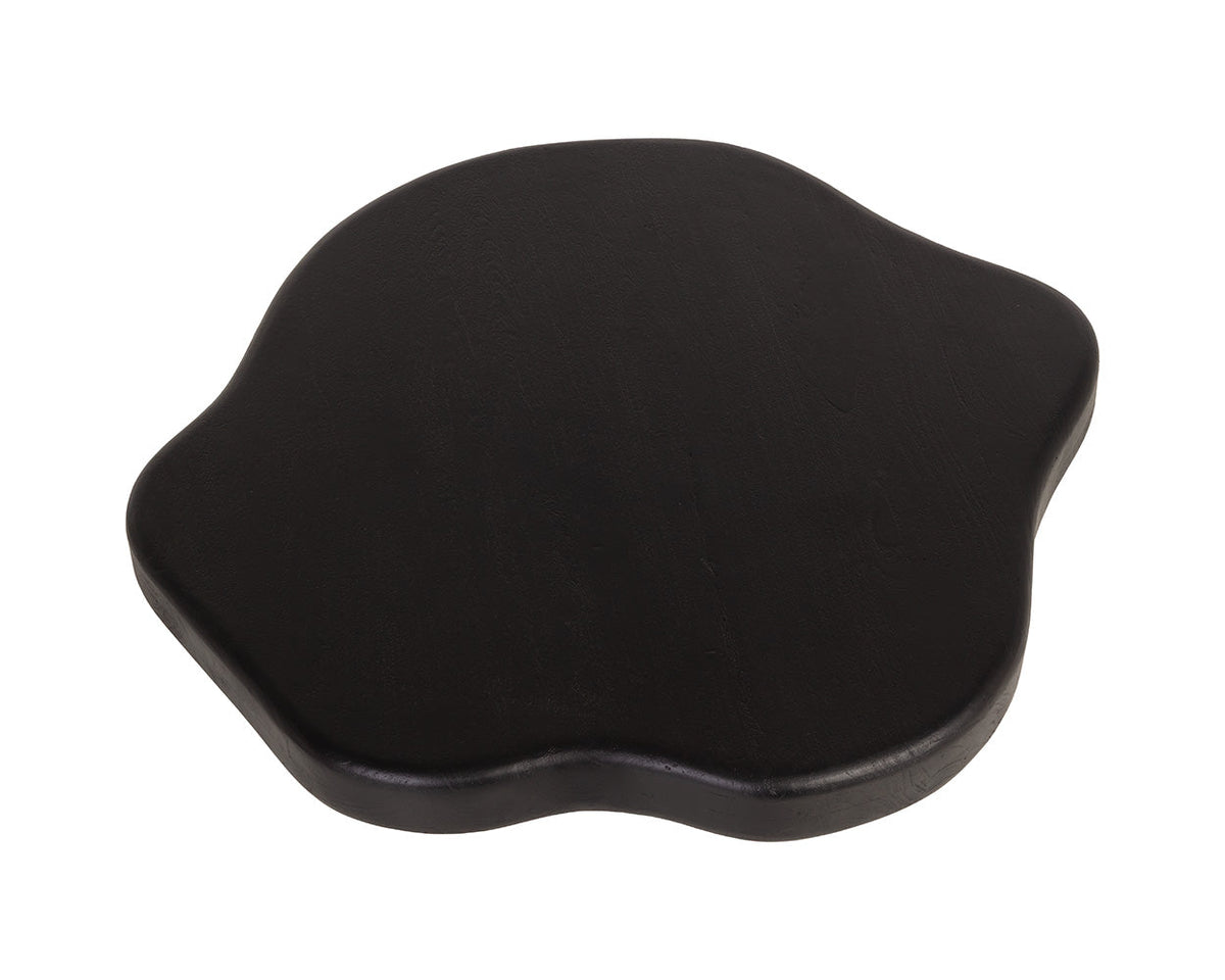 Bellona 43" Black Solid Acacia Wood Coffee Table