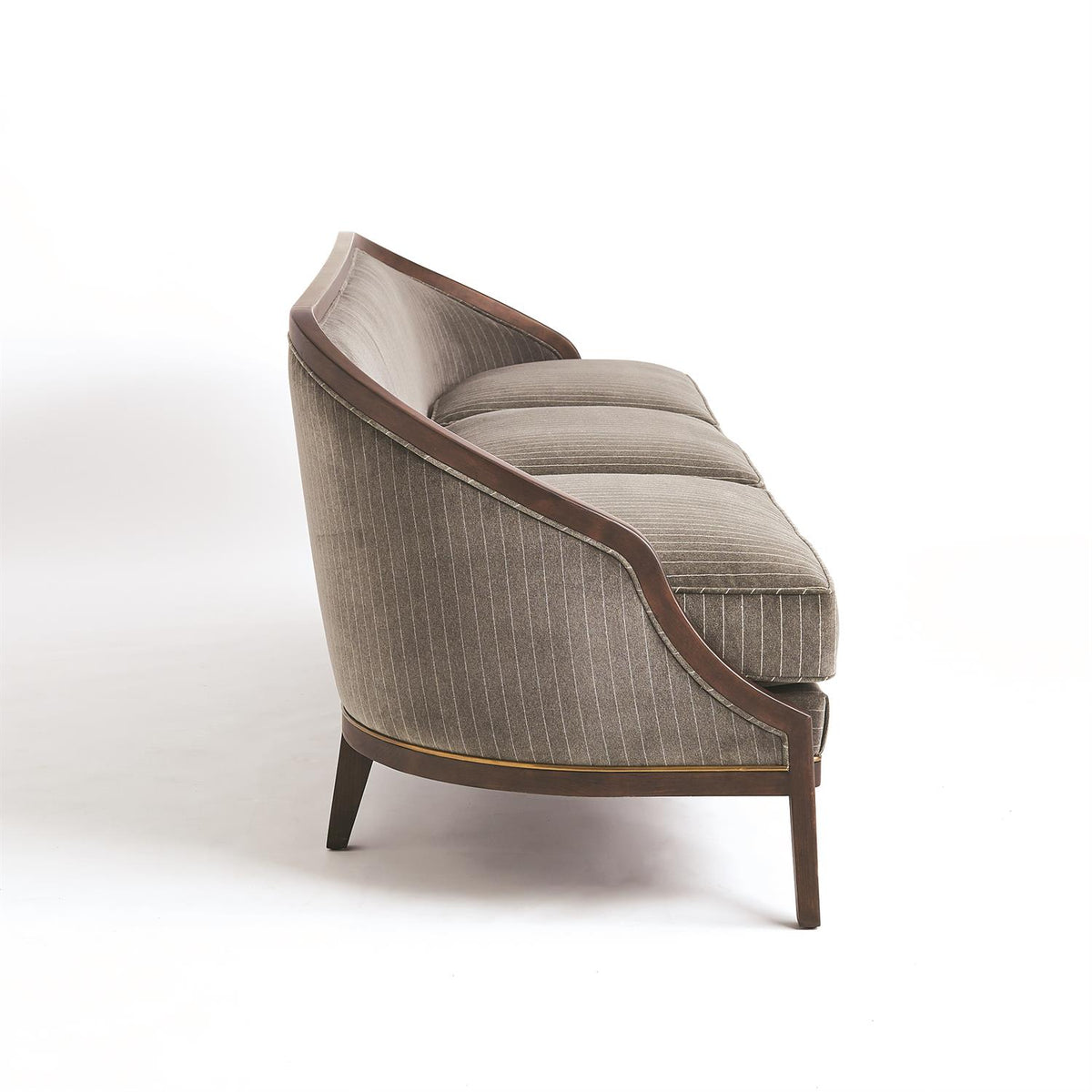 Viktoria 95.75" Tailored Sleek Pinstripe Sofa