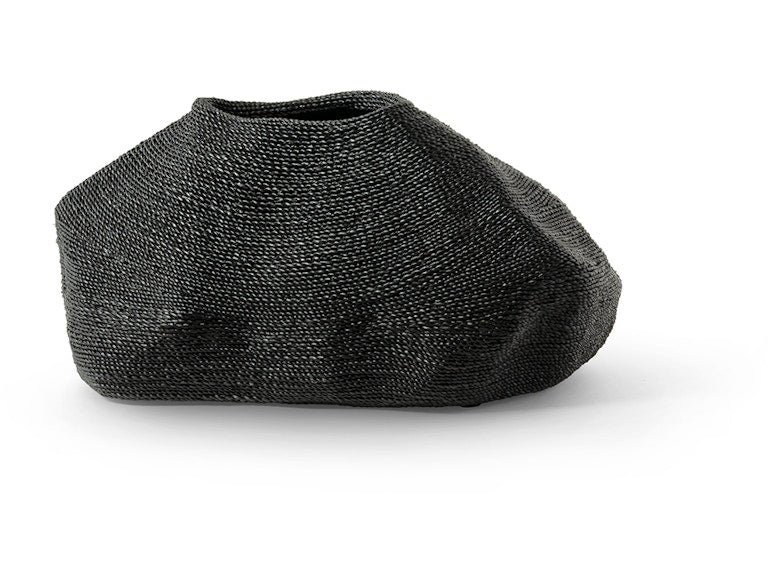 Jaden Matt Black Hand-woven Rope Urn (Available in 3 Sizes)