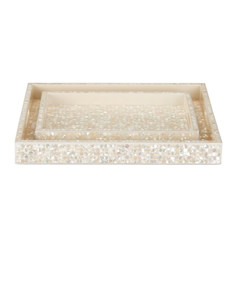 Amelie Mother of Pearl Trays (Set of 2)