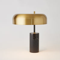 Dome Table Lamp-Gold/Black