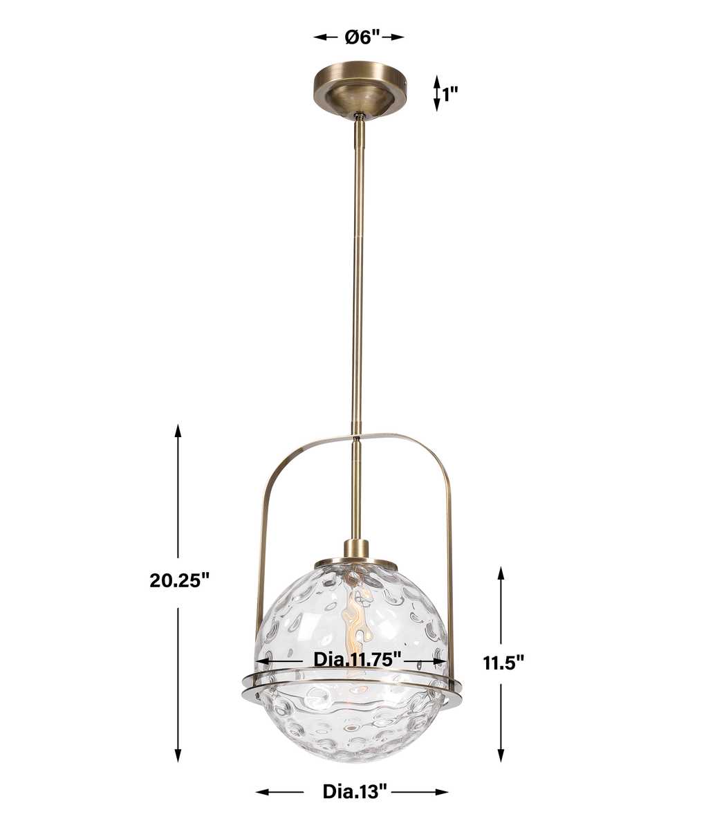 Sherway Modern Rich Antique Brass Pendant (2 Sizes Available)