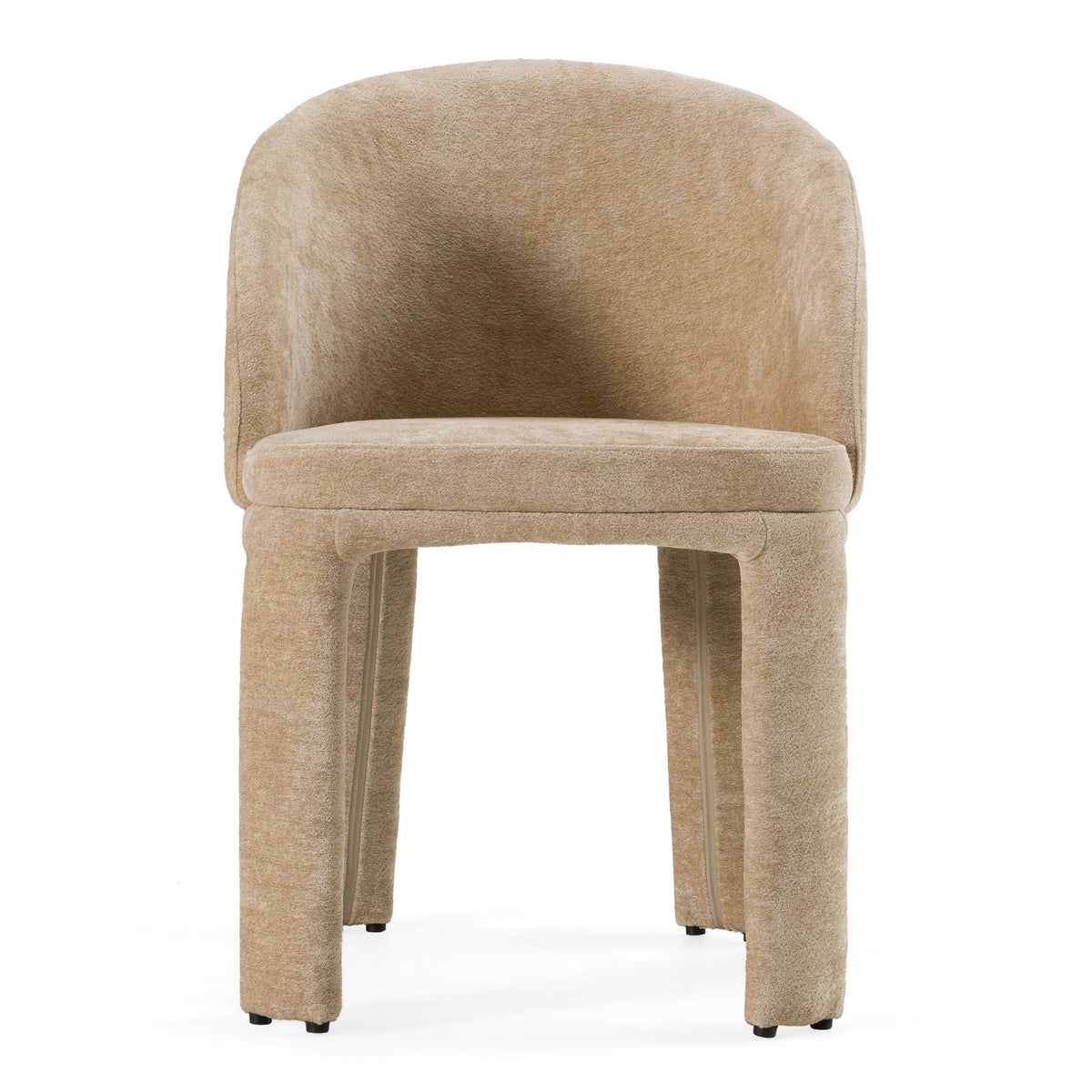 Beatrice Modern Beige Velvet Dining Chair