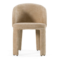 Beatrice Modern Beige Velvet Dining Chair