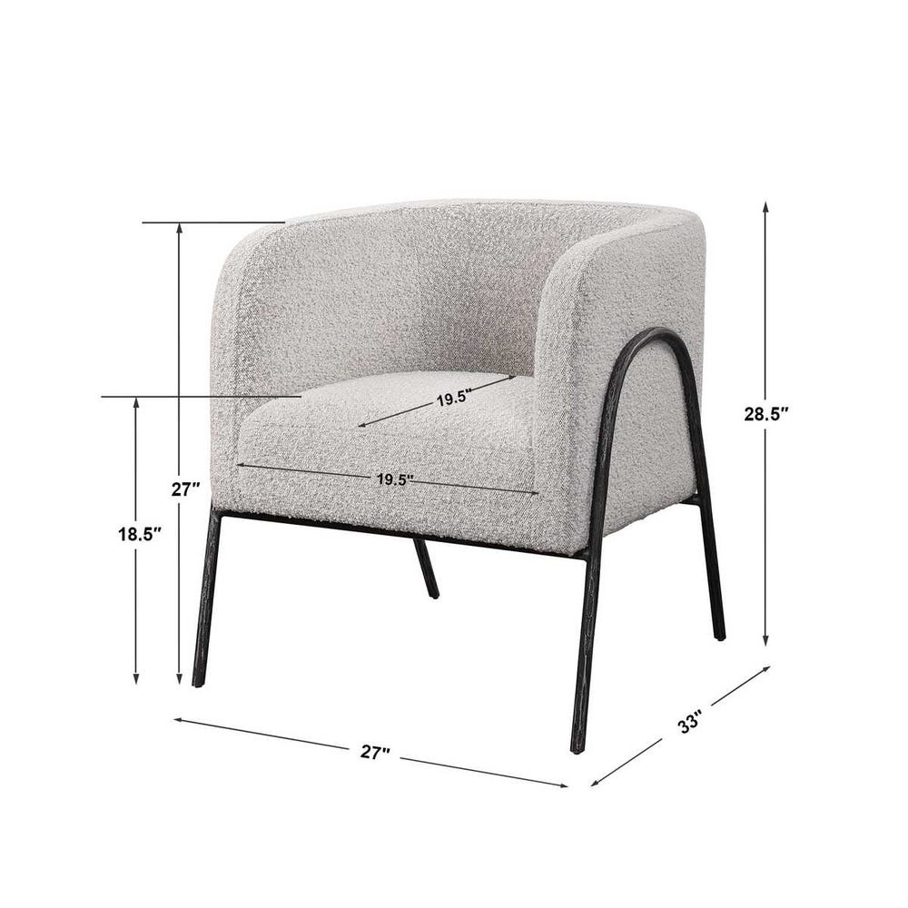 Netta Gray Accent Chair