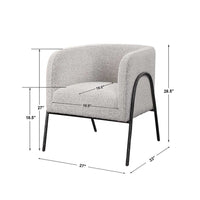 Netta Gray Accent Chair