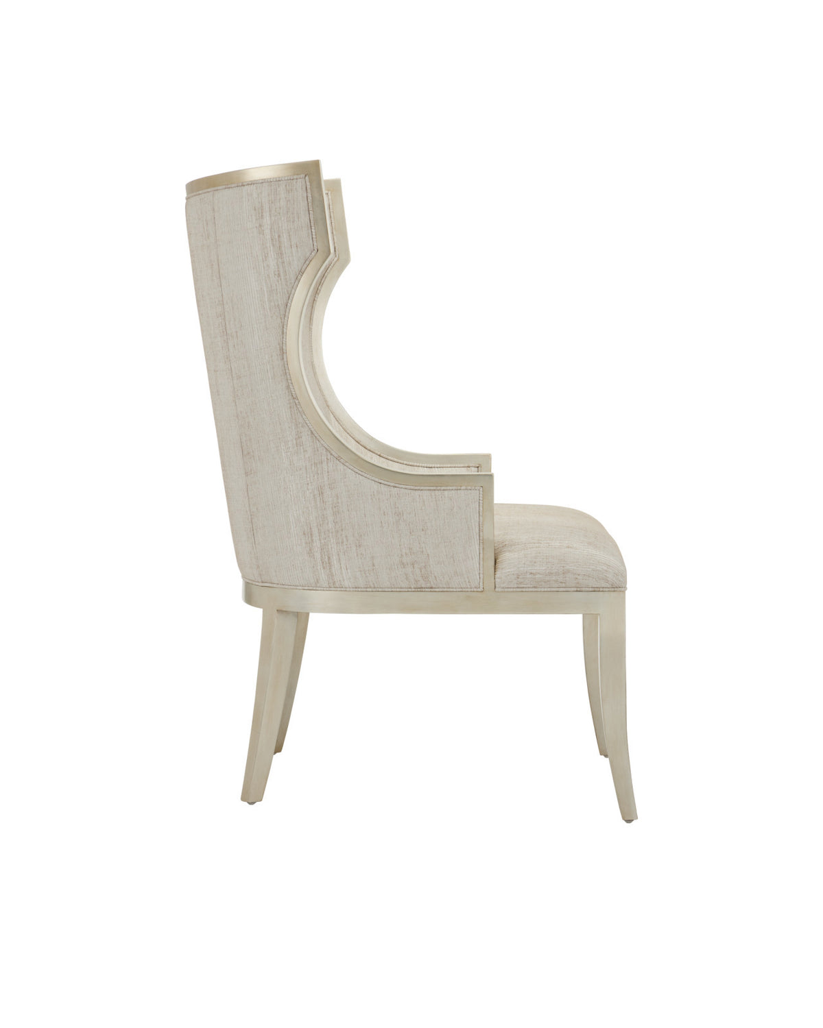 Garson Silver Leaf & Fresh Fine Linen Accent Chair
