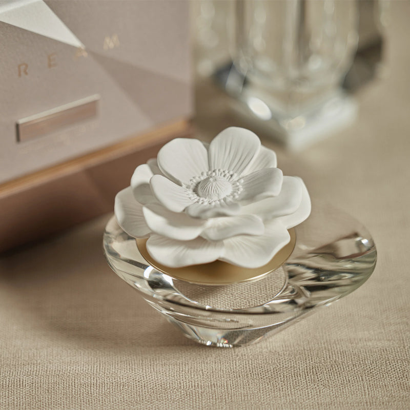 Dream Fig Vetiver Fragrance Porcelain & Crystal Diffuser (Sets of 2 & 4) - 2 Sizes Available