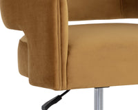 Claren Modern Gold Sky & Gold Desk Chair