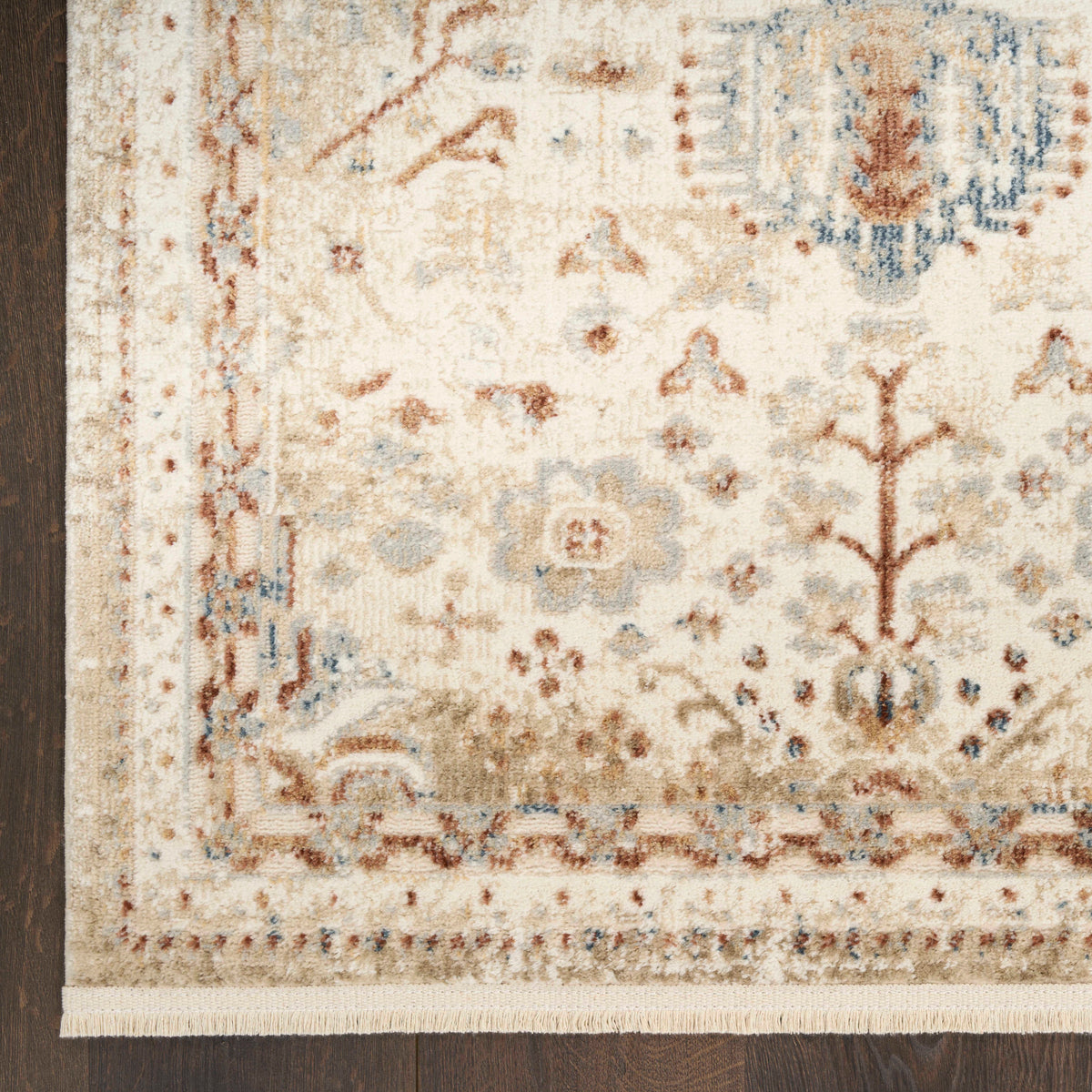Isabeau Rust Ivory Area Rug