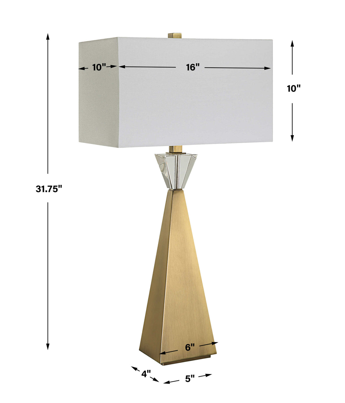 Charolette Cystal & Gold Table Lamp