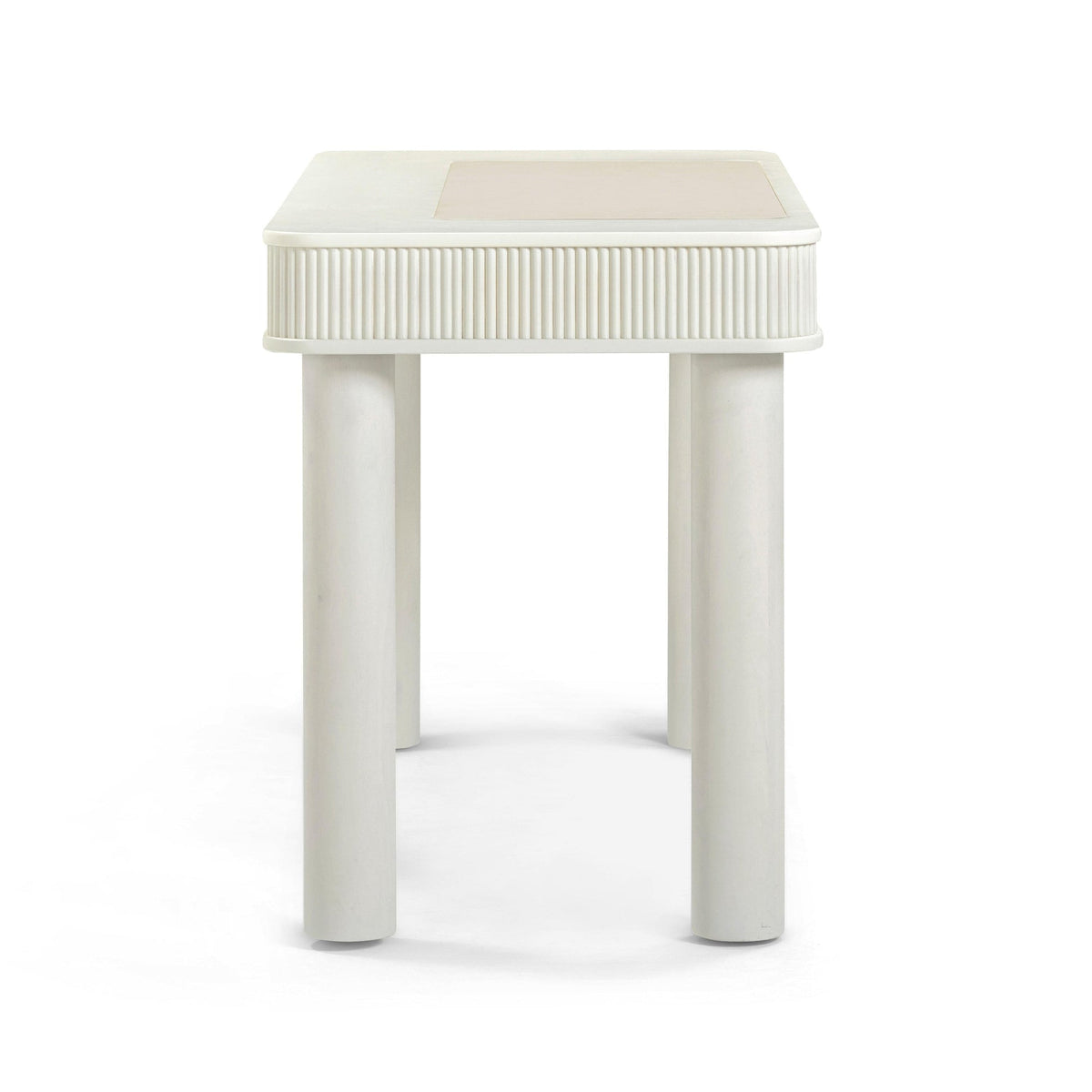 Lexi 55" Cream 2-Drawer Desk