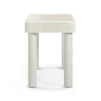 Lexi 55" Cream 2-Drawer Desk