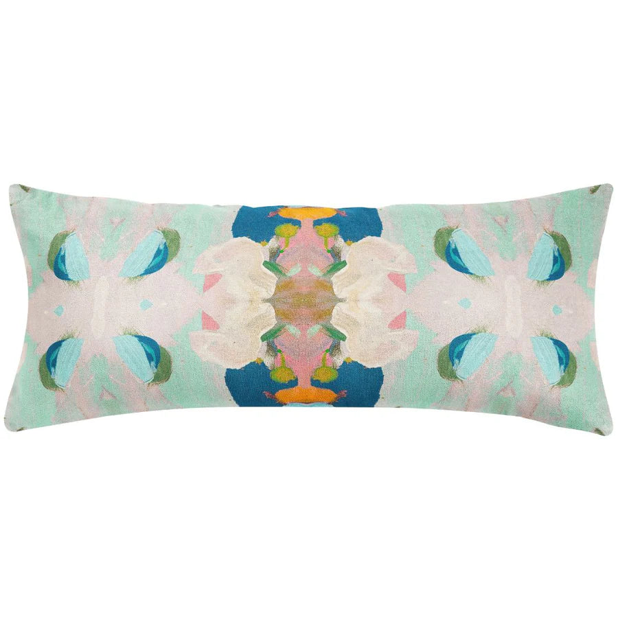 Whimsical Navy Garden Multicolour Decorative Pillow (4 Sizes Available)