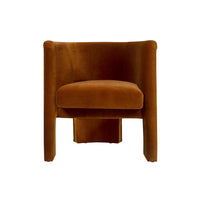 Georgina Velvet Rust Accent Chair