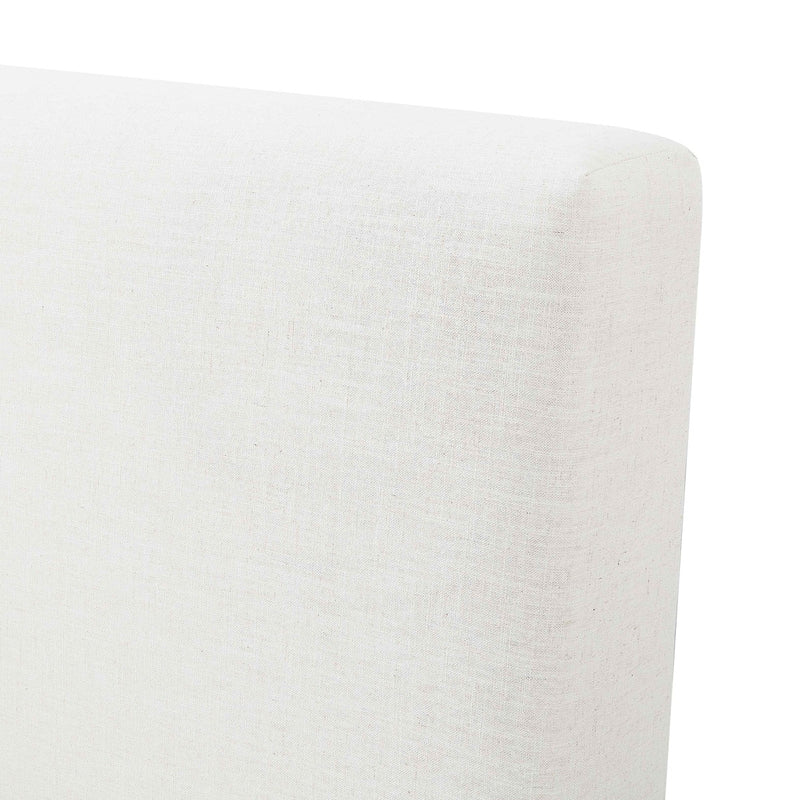 Aubrielle Cream Upcycled Linen Storage Bed