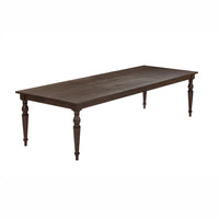 Lunaris 74"-114" Dark Brown Extendable Rectangular Dining Table