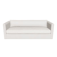 Leander 97.5" Fully Upholstered Cream Sofa