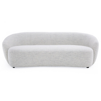 Fabia 90" Modern Off-White Fabric Sofa