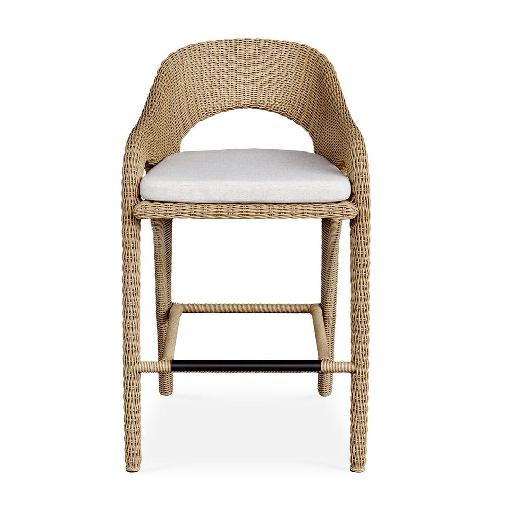 Avenue White All Weather Outdoor Bar Stool