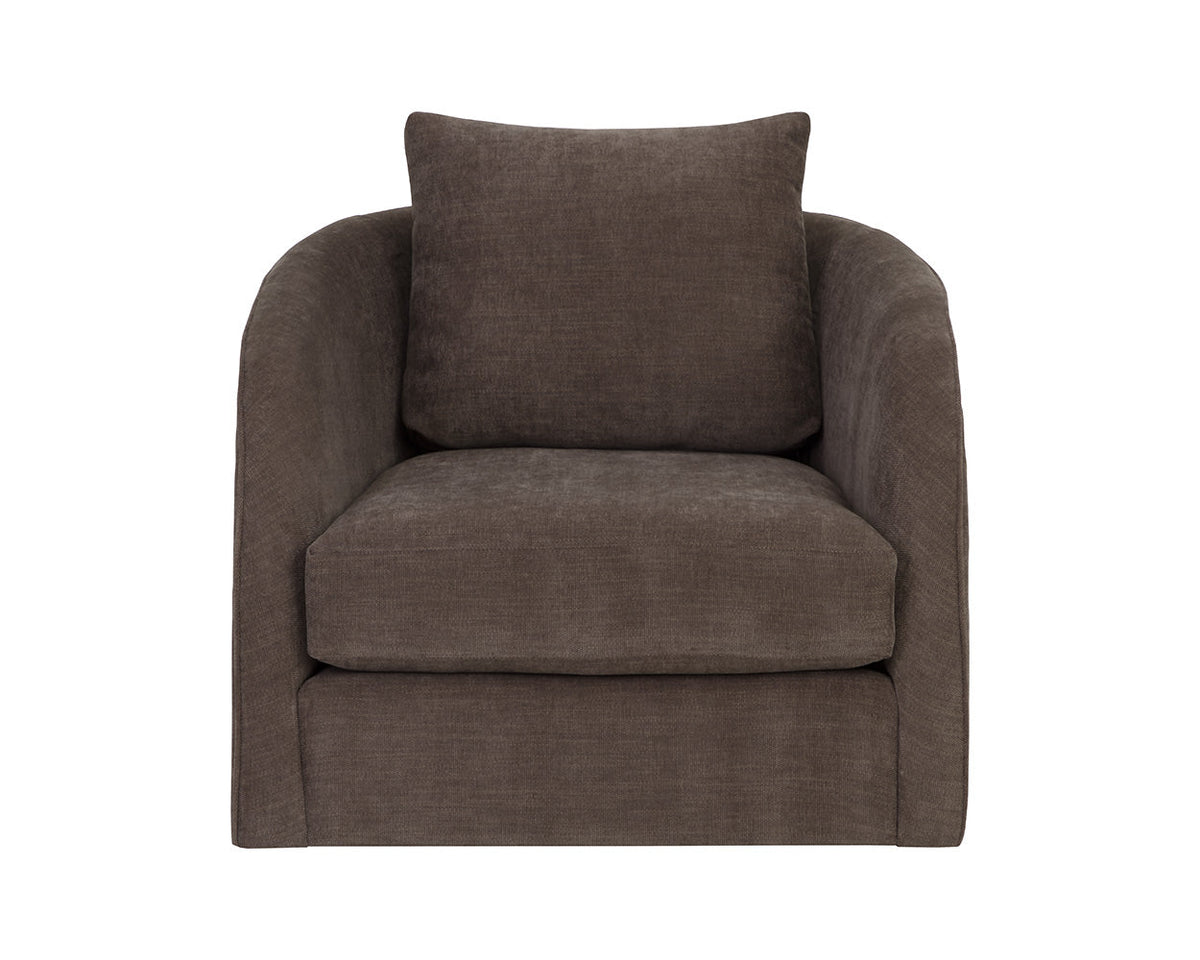 Wexford Rich Chocolate Swivel Accent Chair