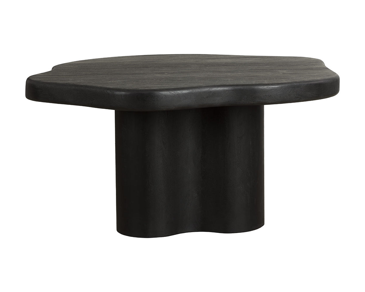 Bellona Black Solid Acacia Wood Dining Table