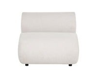 Nimbus Cream Performance Fabric Indoor/Outdoor Modular Armless Chair