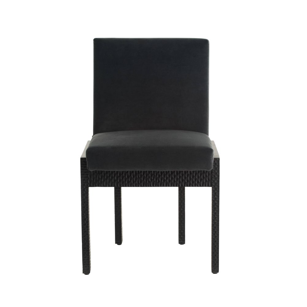 Matilda Midnight Grey Performance Velvet Dining Chair