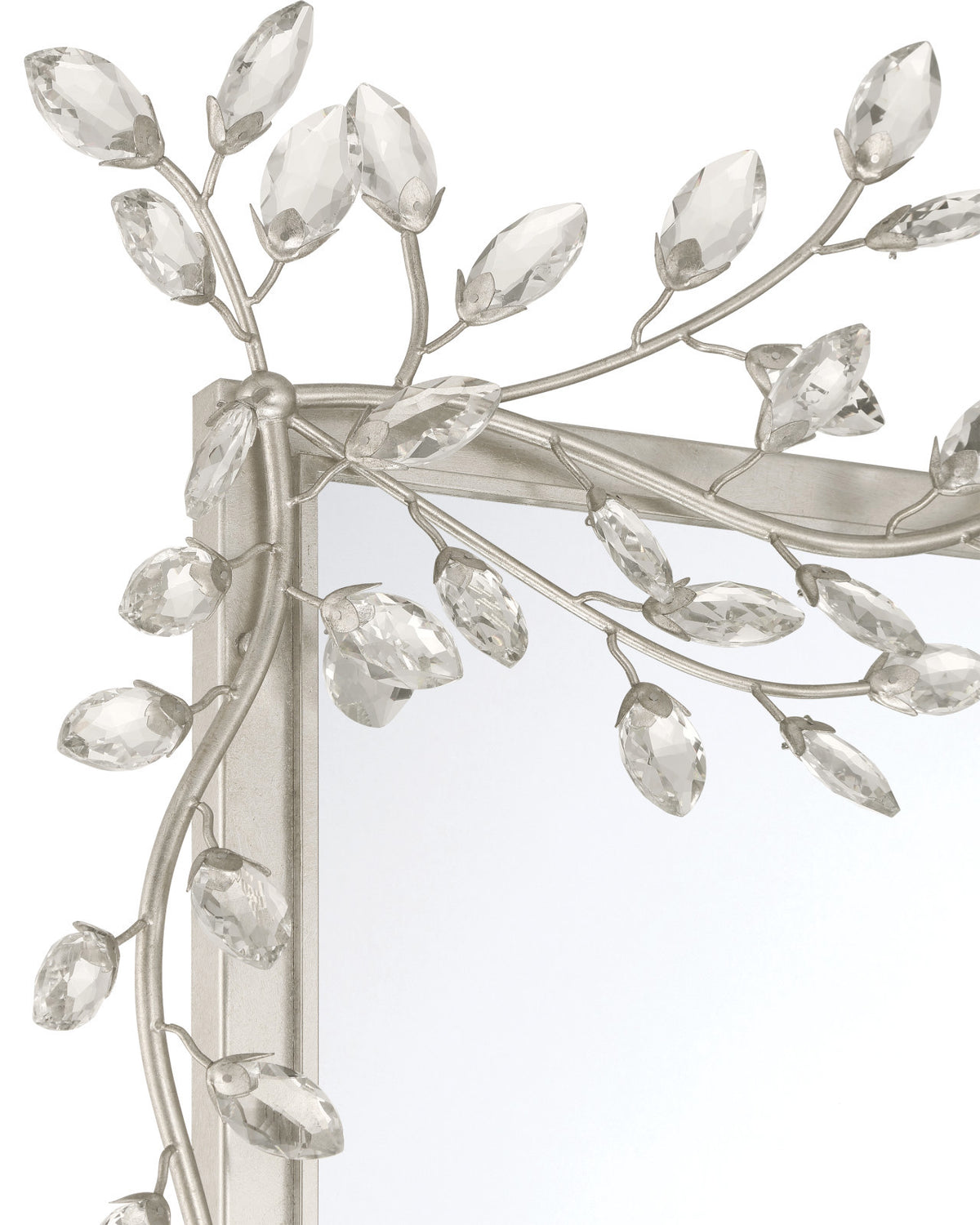 Forget-Me-Not Silver Rectangular Mirror