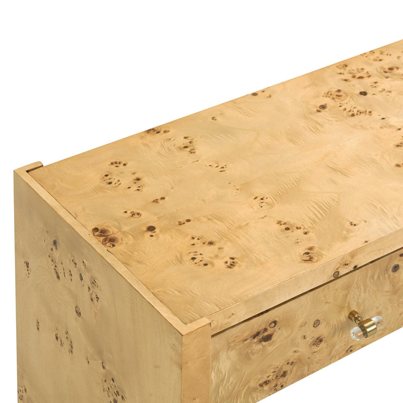 Ada 54" Natural Burl Console Table