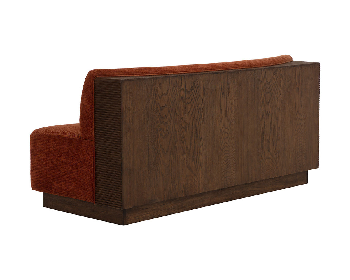 Cinder 66.75" Opera Spice Upholstered Dining Banquette