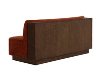 Cinder 66.75" Opera Spice Upholstered Dining Banquette