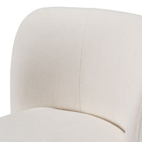 Catalina Modern Ivory Swivel Dining Chair