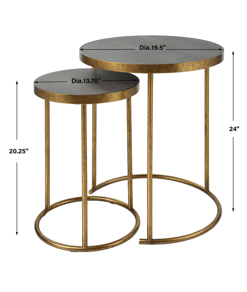 Teagen White Nesting Accent Tables, S/2