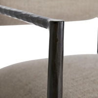 Musa Pewter Iron Bar Stool