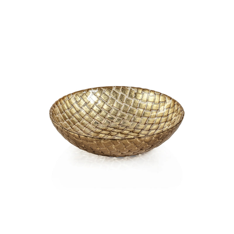 Braided Gold 7" Bowl - Set of 12