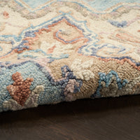 Goldie Light Blue Wool Persian Style Area Rug