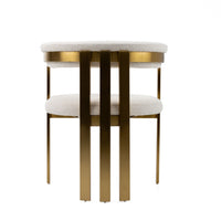 Thisbe Modern Beige & Gold Dining Chair
