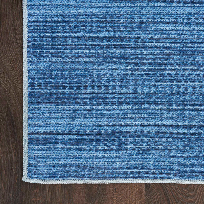 Taylore Modern Blue Washable Area Rug