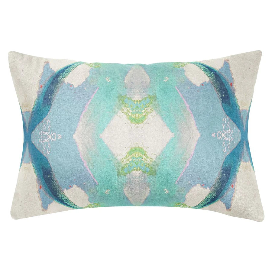 Sereia Blue Multicolour Decorative Pillow (4 Sizes Available)