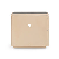 Francesca Art Deco Taupe Nightstand