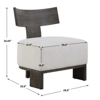 Lani Dark Walnut Accent Chair