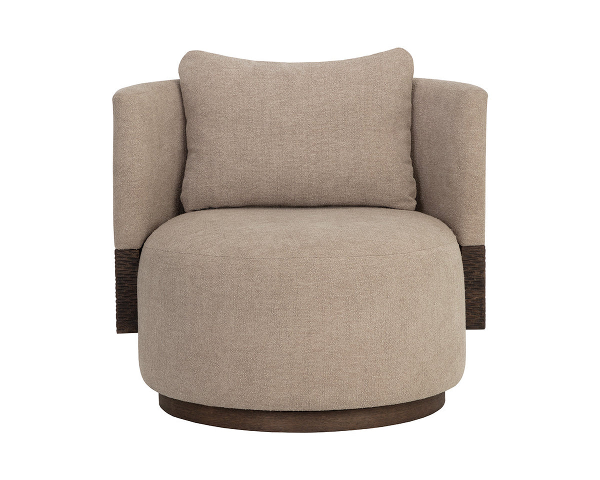 Bastille Sandbank Upholstered Swivel Accent Chair