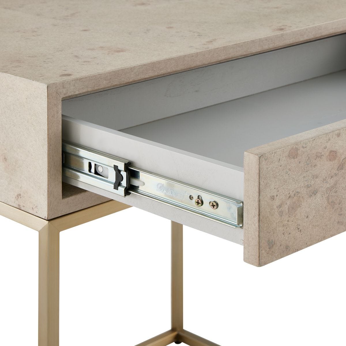 Juliette Maple Burl Nightstand/End Table